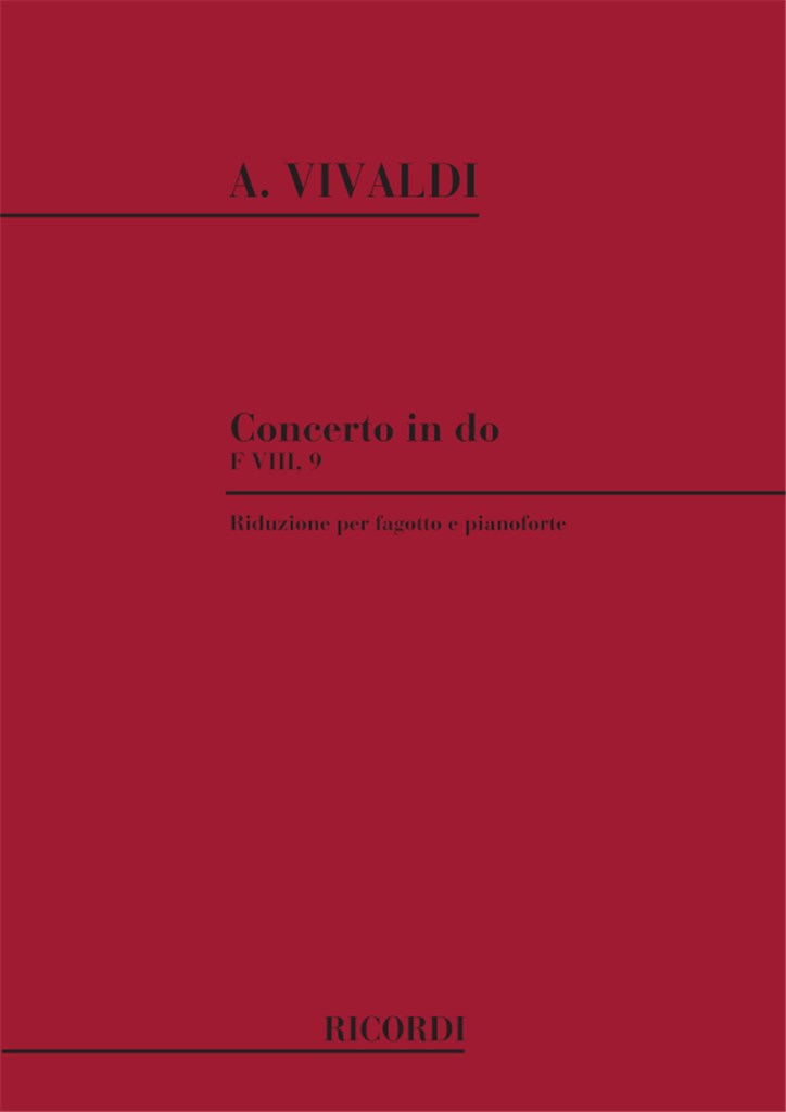 Concerti Per Fg. Archi E B.C.: In Do Rv 473